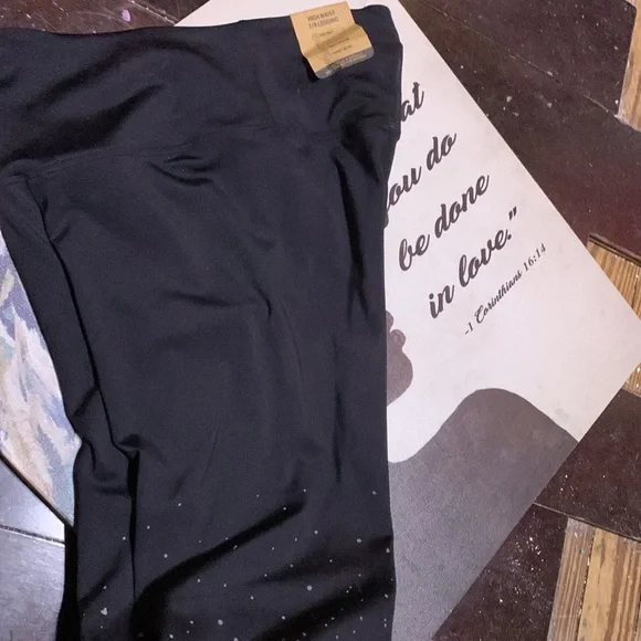 Pink Black leggings - Picture 4 of 7